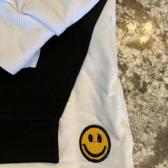 New Monmoe Anime Hoodie Size XL Mens Unisex Black White Fall Winter Sweatshirt - Picture 7 of 9